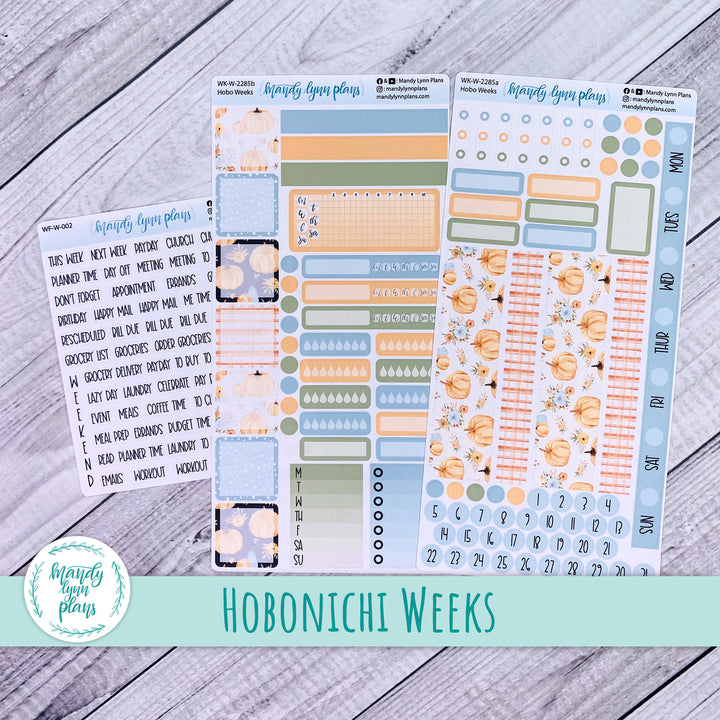 Hobonichi Weeks Weekly Kit || Pumpkin Floral || WK-W-2285