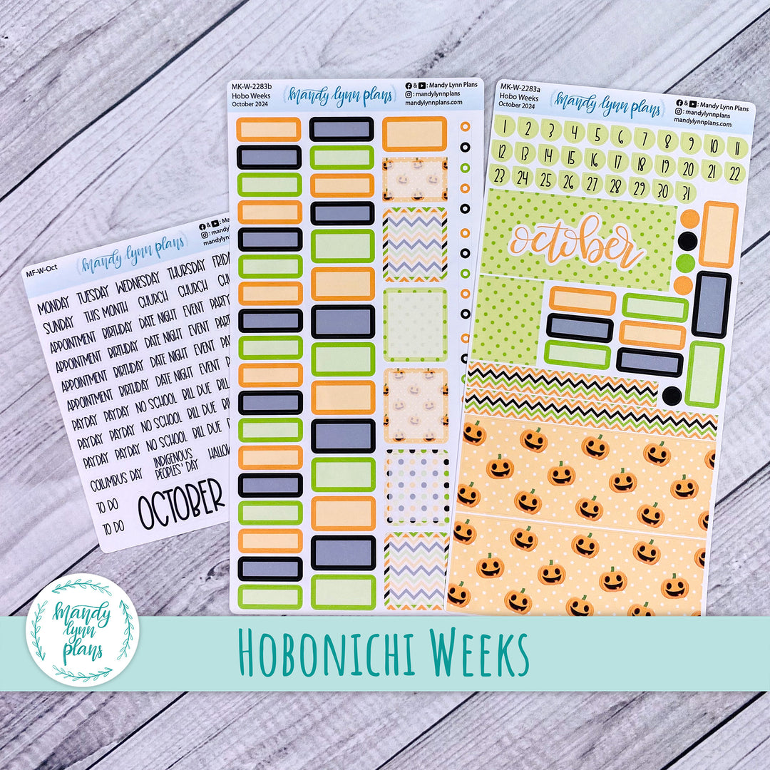 Hobonichi Weeks October 2024 Monthly Kit || Happy Pumpkins || MK-W-2283