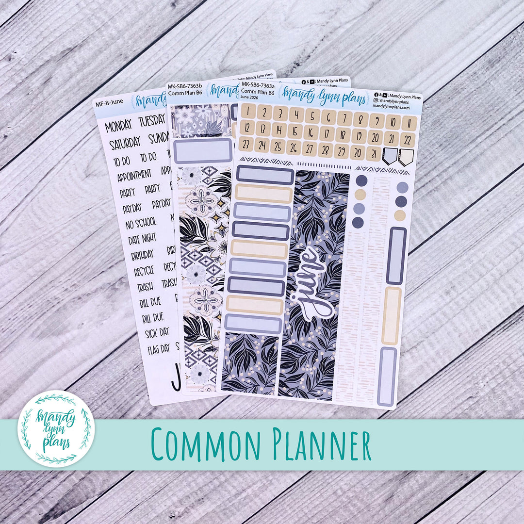 June 2026 or Any Month Monthly Kit || Sterling Ink A5, A5 Slim, B6, B6 Slim, N1, N2 Common Planner || Boho Dreams || 363