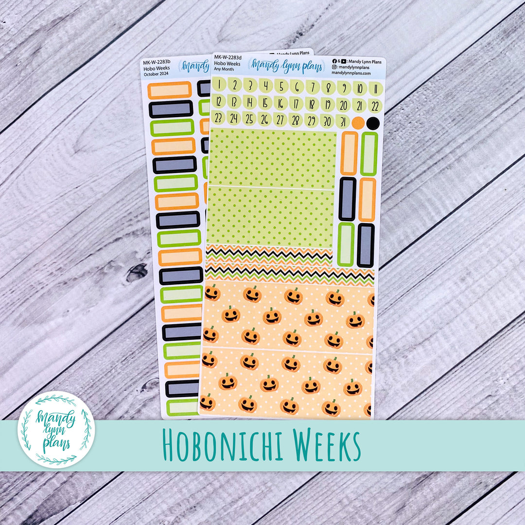 Any Month Hobonichi Weeks Monthly Kit || Happy Pumpkins || MK-W-2283