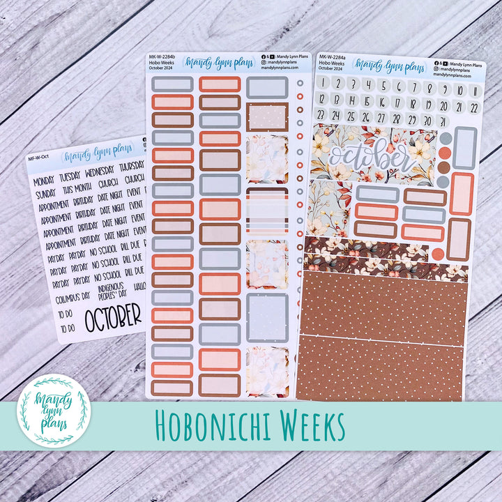 Hobonichi Weeks October 2024 Monthly Kit || Autumn Blooms || MK-W-2284