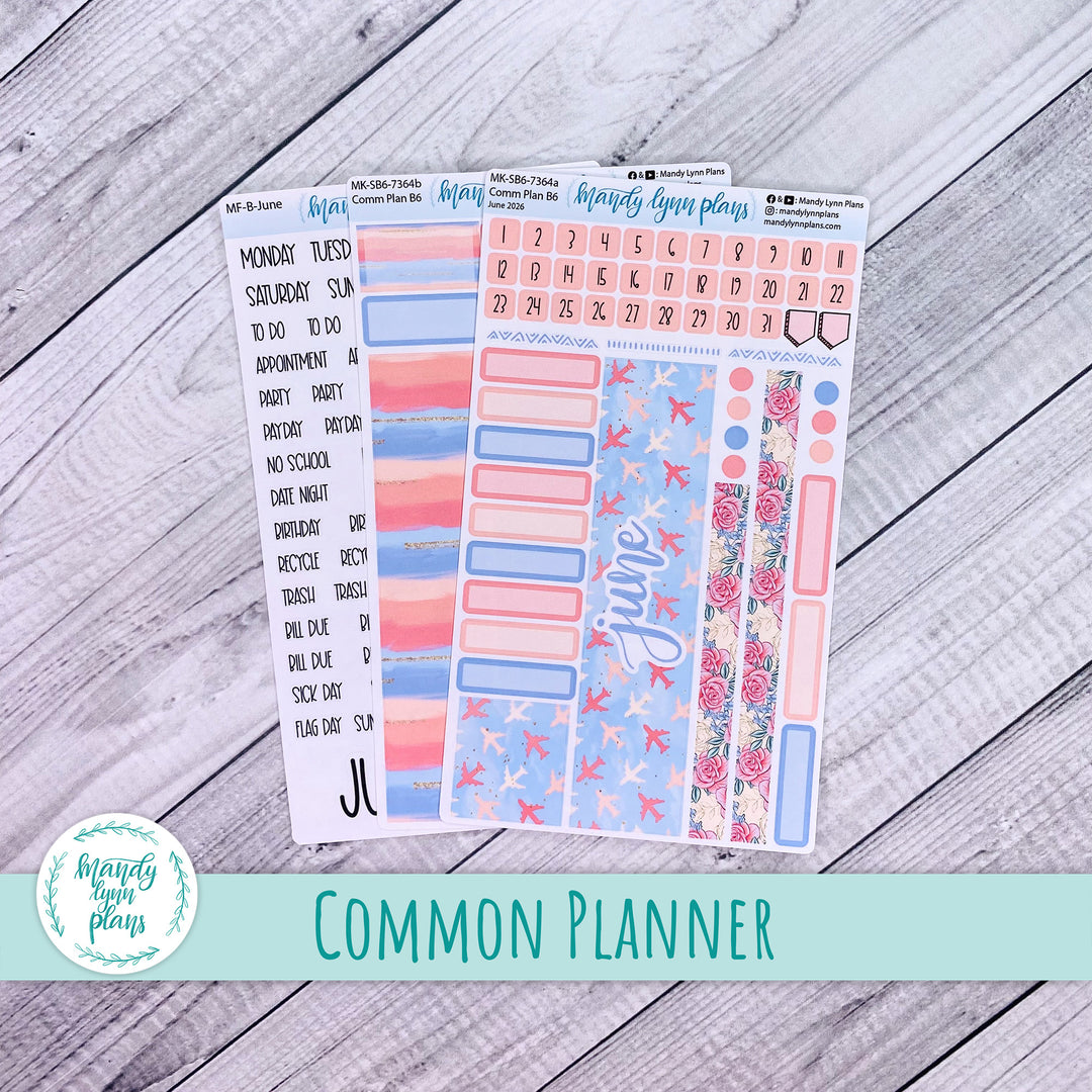 June 2026 or Any Month Monthly Kit || Sterling Ink A5, A5 Slim, B6, B6 Slim, N1, N2 Common Planner || Traveling Trellis || 364