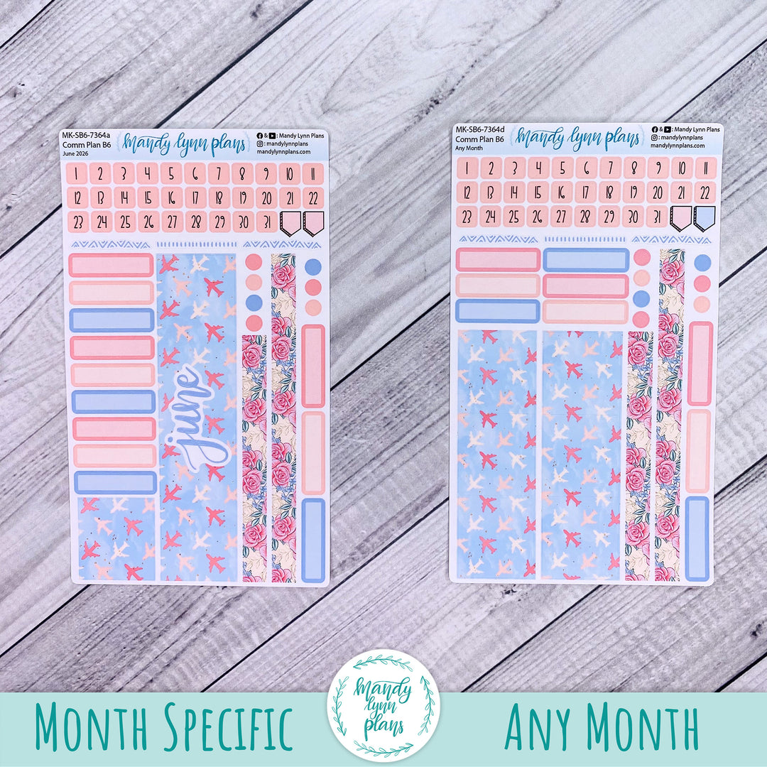 June 2026 or Any Month Monthly Kit || Sterling Ink A5, A5 Slim, B6, B6 Slim, N1, N2 Common Planner || Traveling Trellis || 364