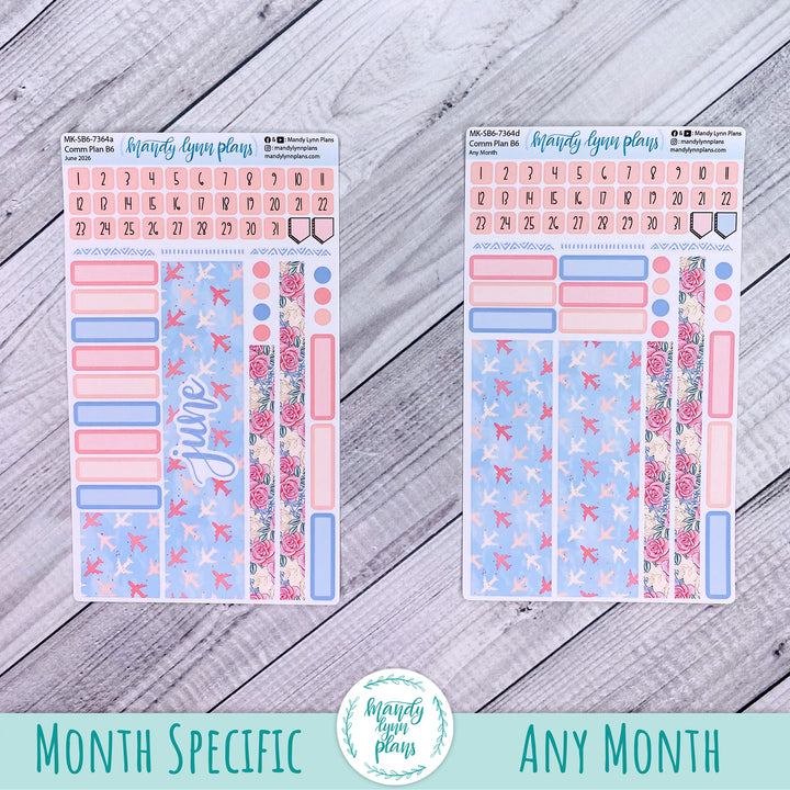 June 2026 or Any Month Monthly Kit || Sterling Ink A5, A5 Slim, B6, B6 Slim, N1, N2 Common Planner || Traveling Trellis || 364