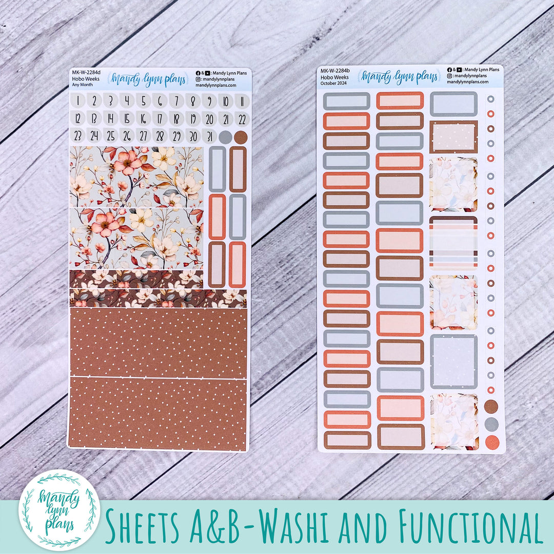 Any Month Hobonichi Weeks Monthly Kit || Autumn Blooms || MK-W-2284