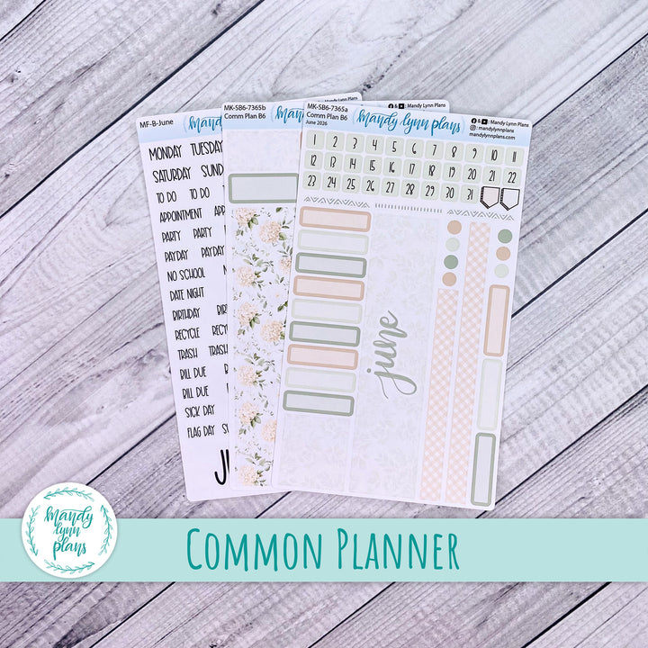 June 2026 or Any Month Monthly Kit || Sterling Ink A5, A5 Slim, B6, B6 Slim, N1, N2 Common Planner || Gingham Gardens || 365