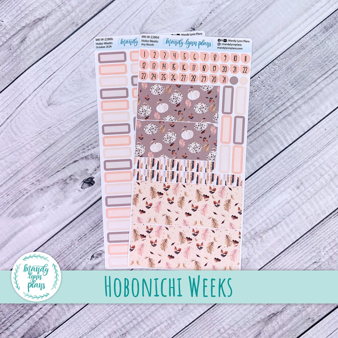 Any Month Hobonichi Weeks Monthly Kit || Blush and Spice || MK-W-2286