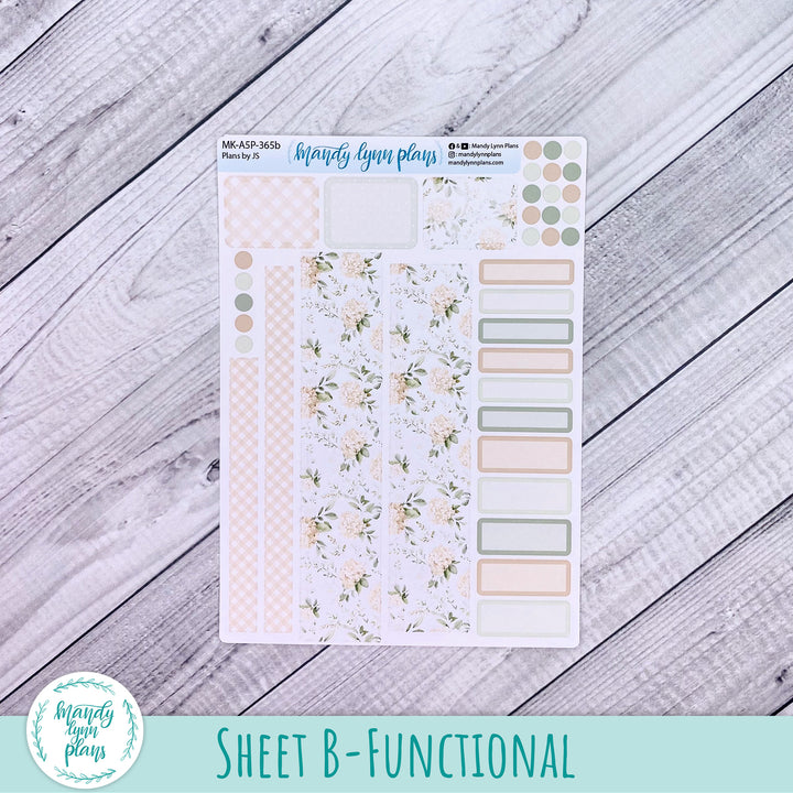 June 2026 or Any Month Monthly Kit || A5, B6, A6 Plans by Just Scribble || Gingham Gardens || 365