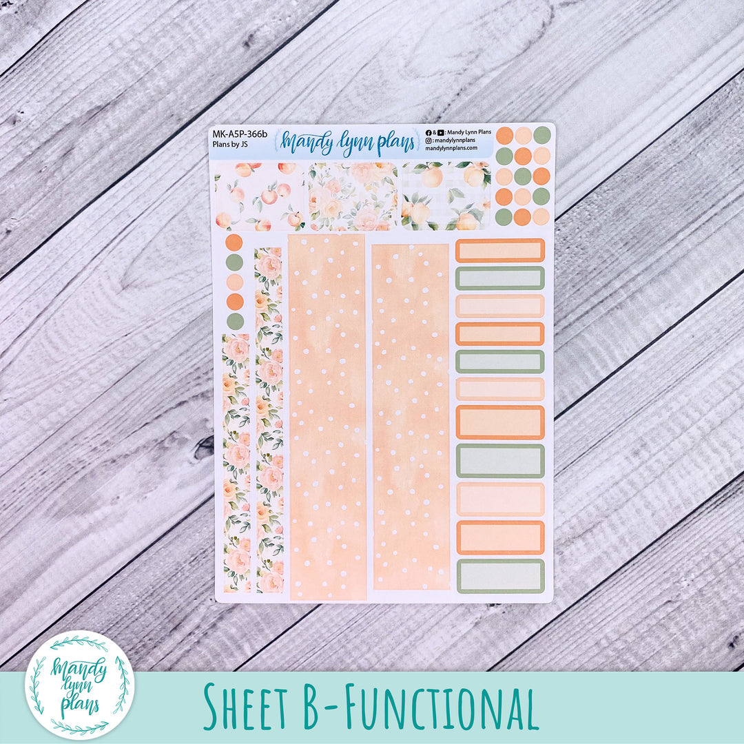 June 2026 or Any Month Monthly Kit || A5, B6, A6 Plans by Just Scribble || Peaches & Cream || 366