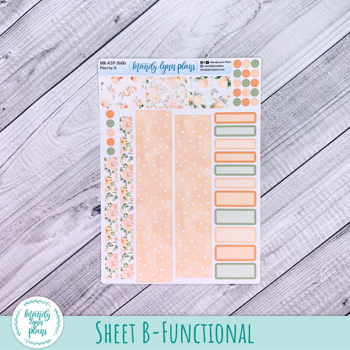 June 2026 or Any Month Monthly Kit || A5, B6, A6 Plans by Just Scribble || Peaches & Cream || 366