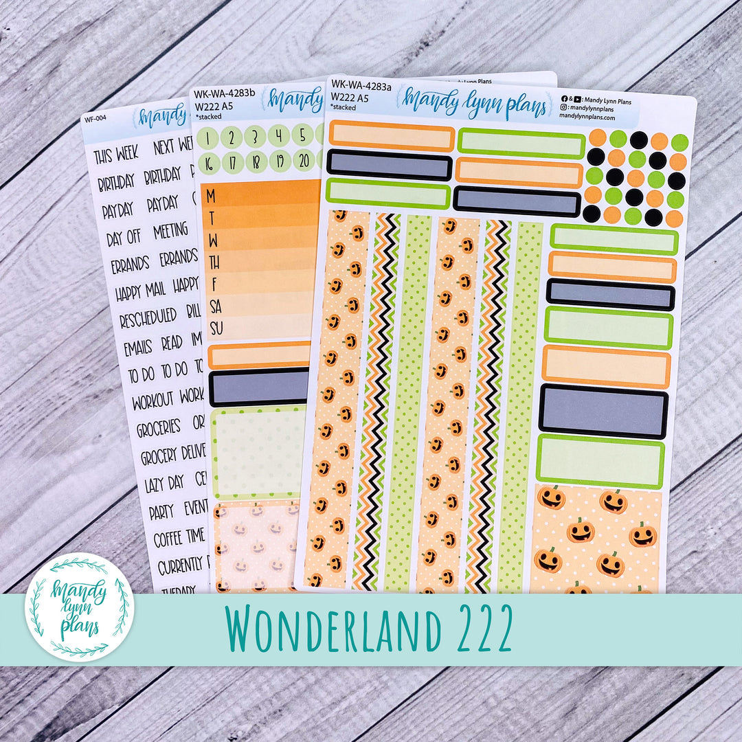 2024  Wonderland 222 Weekly Kit || Happy Pumpkins || 283