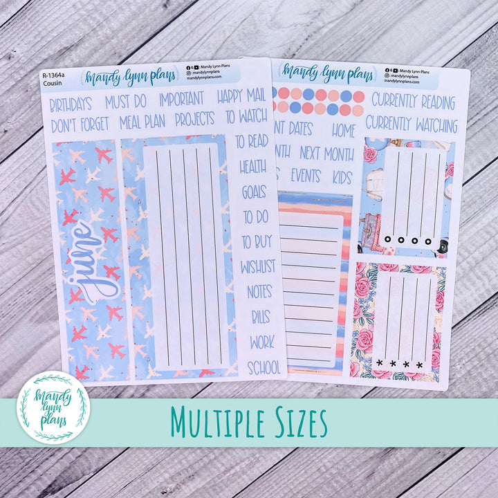 June Dashboard Kit || Hobonichi, Common Planner, Wonderland 222, Plans by Just Scribble || Traveling Trellis || 364