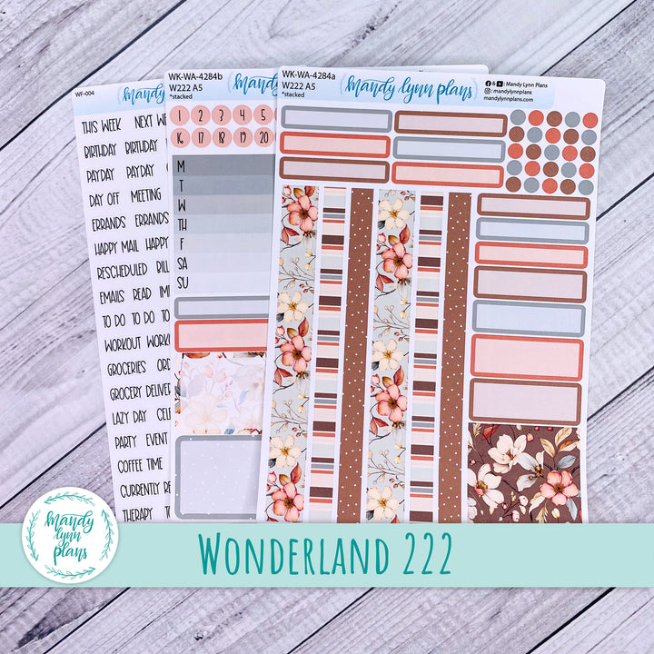 2024  Wonderland 222 Weekly Kit || Autumn Blooms || 284