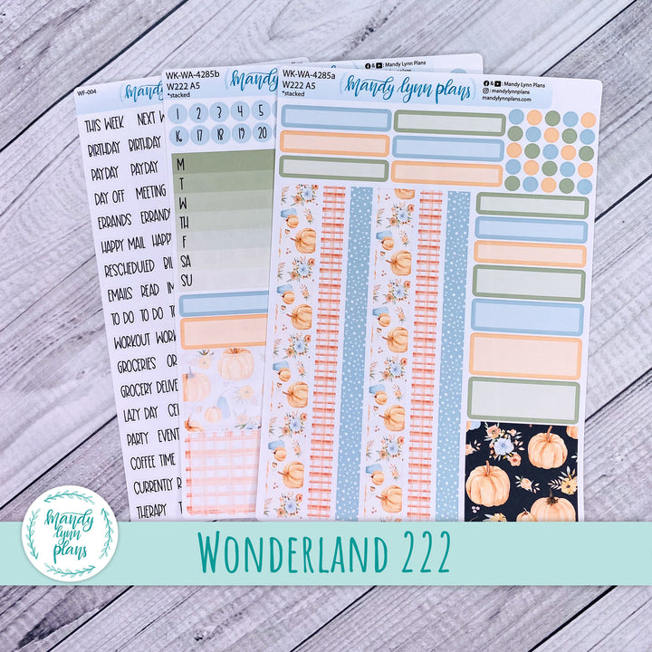 2024  Wonderland 222 Weekly Kit || Pumpkin Floral || 285