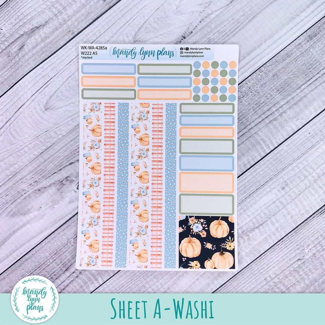 2024  Wonderland 222 Weekly Kit || Pumpkin Floral || 285