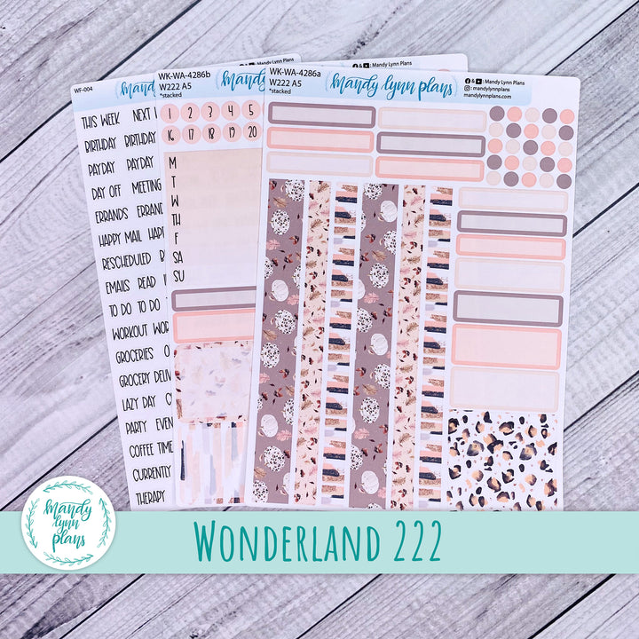 2024  Wonderland 222 Weekly Kit || Blush and Spice || 286