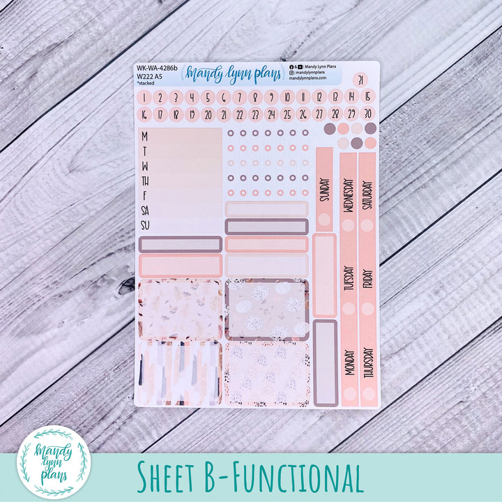 2024  Wonderland 222 Weekly Kit || Blush and Spice || 286