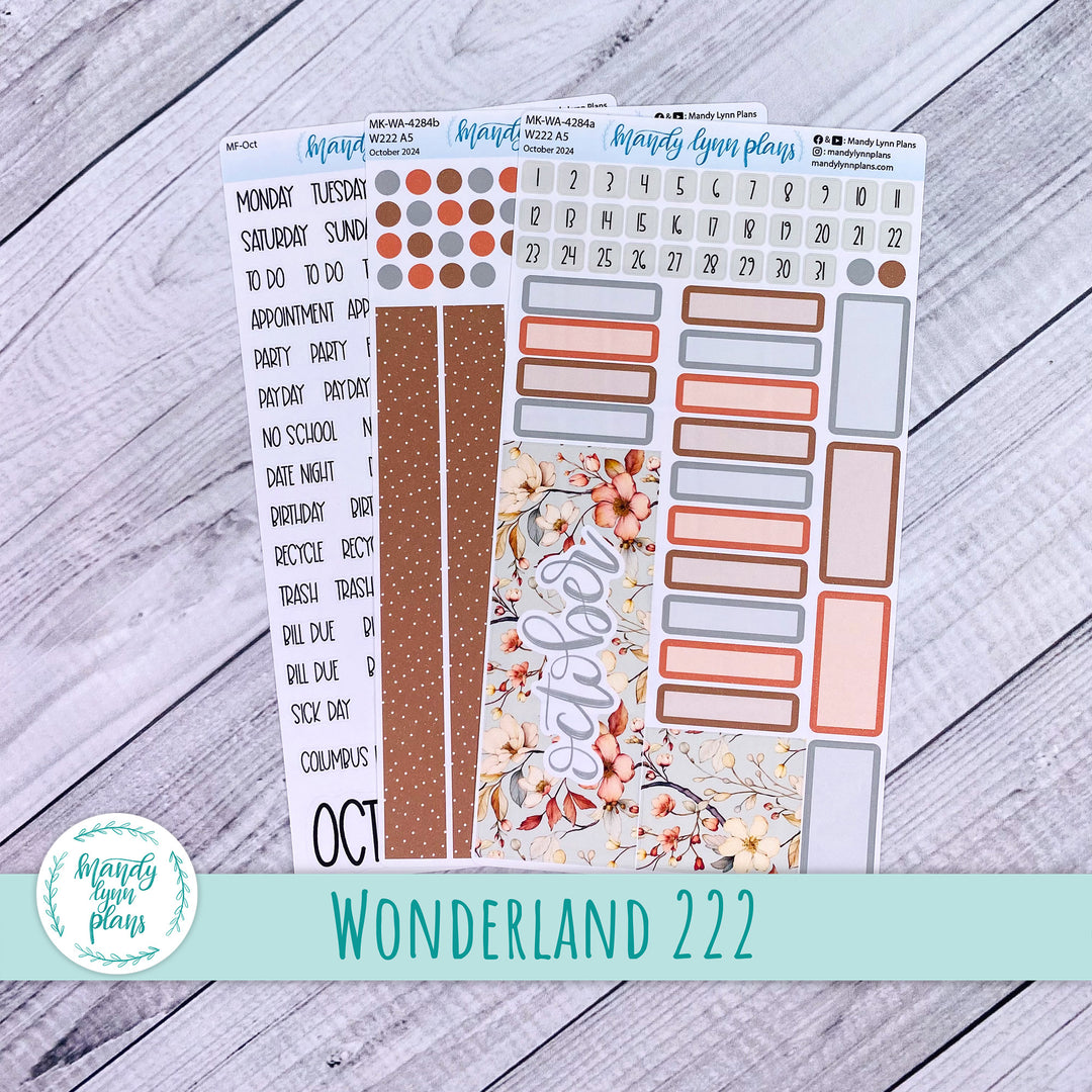 Wonderland 222 October 2024 Monthly Kit || Autumn Blooms || 284