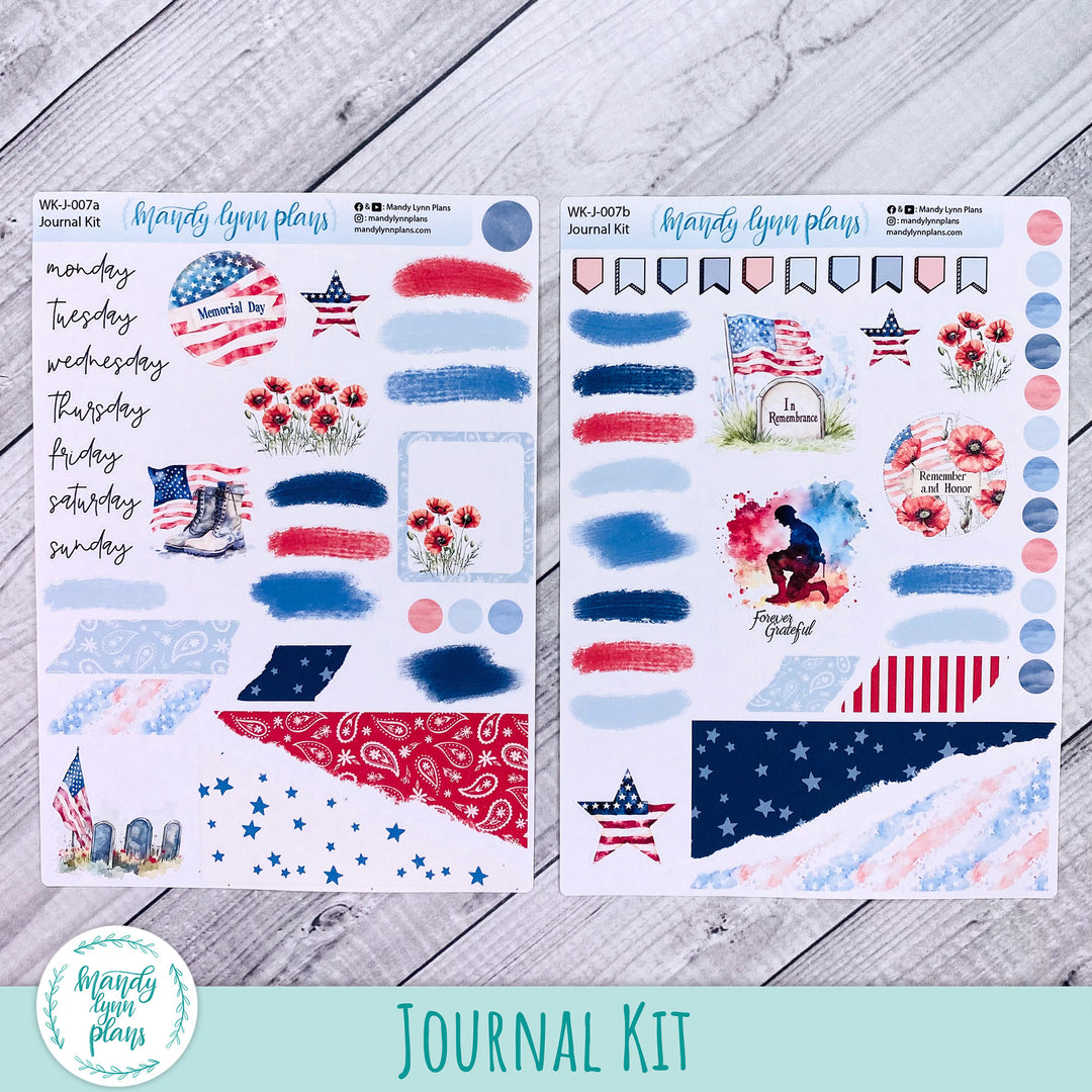 Memorial Day Journal Kit || WK-J-007