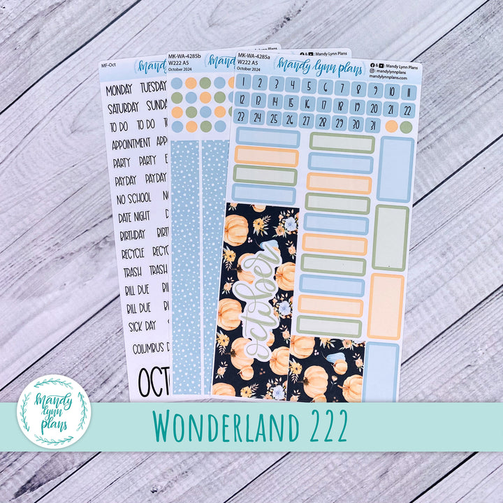 Wonderland 222 October 2024 Monthly Kit || Pumpkin Floral || 285