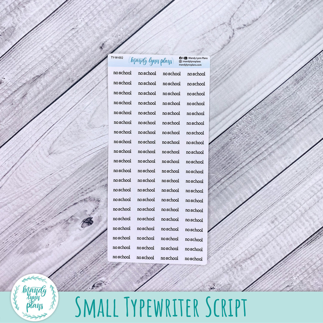 No School Scripts || 002