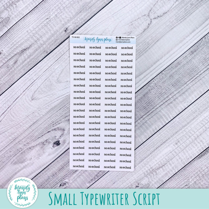 No School Scripts || 002