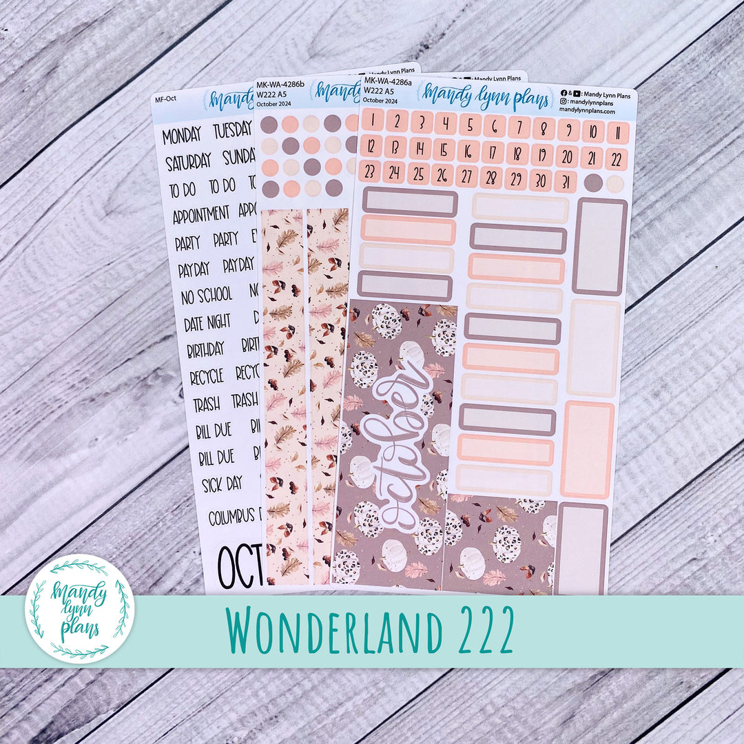 Wonderland 222 October 2024 Monthly Kit || Blush and Spice || 286