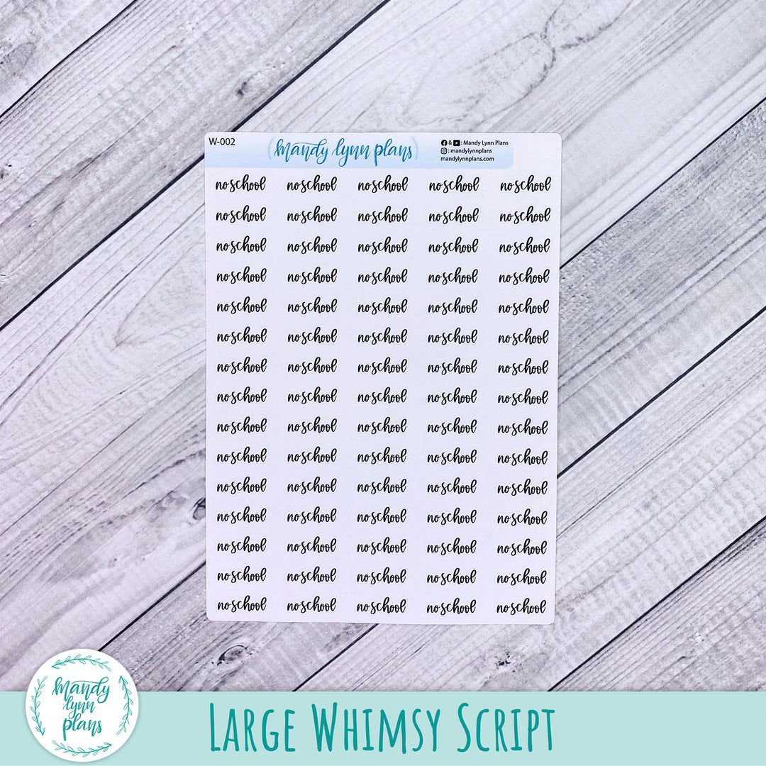 No School Scripts || 002