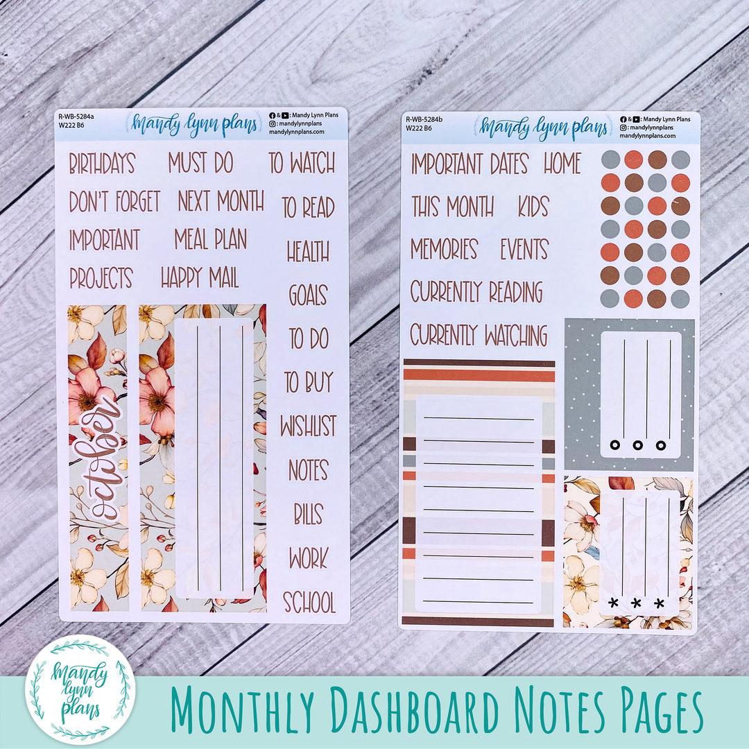 2024  October Wonderland 222 Dashboard || Autumn Blooms || 284