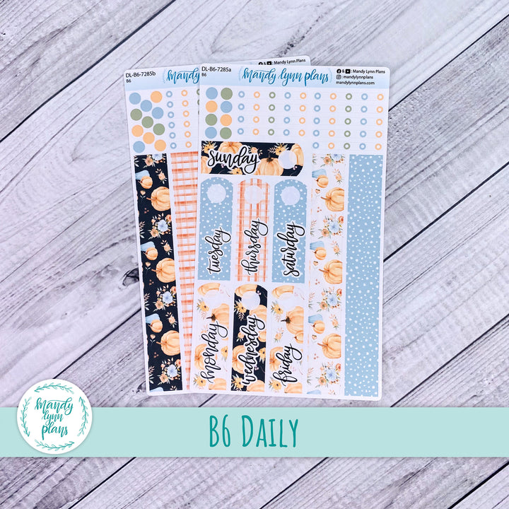 B6 Daily Kit || Pumpkin Floral || DL-B6-7285