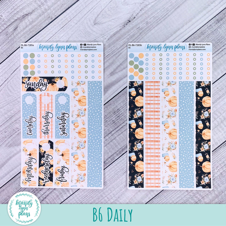 B6 Daily Kit || Pumpkin Floral || DL-B6-7285