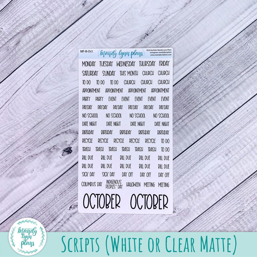 October 2024 Common Planner Monthly Kit || Happy Pumpkins || 283