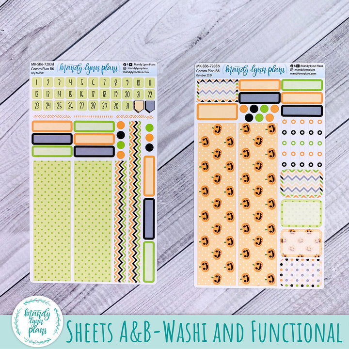 Any Month Common Planner Monthly Kit || Happy Pumpkins || 283