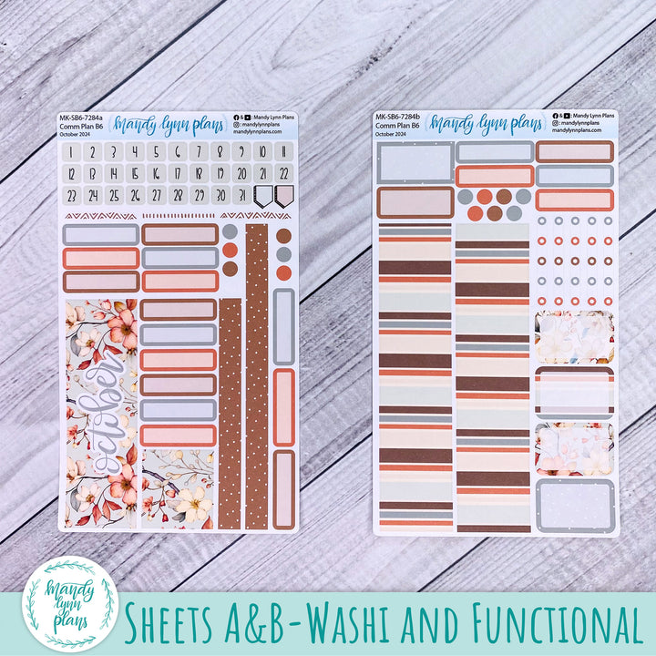 October 2024 Common Planner Monthly Kit || Autumn Blooms || 284