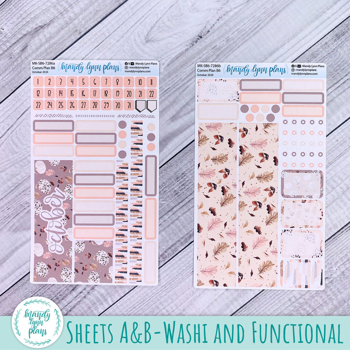 October 2024 Common Planner Monthly Kit || Blush and Spice || 286