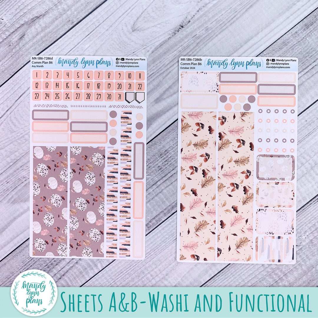 Any Month Common Planner Monthly Kit || Blush and Spice || 286