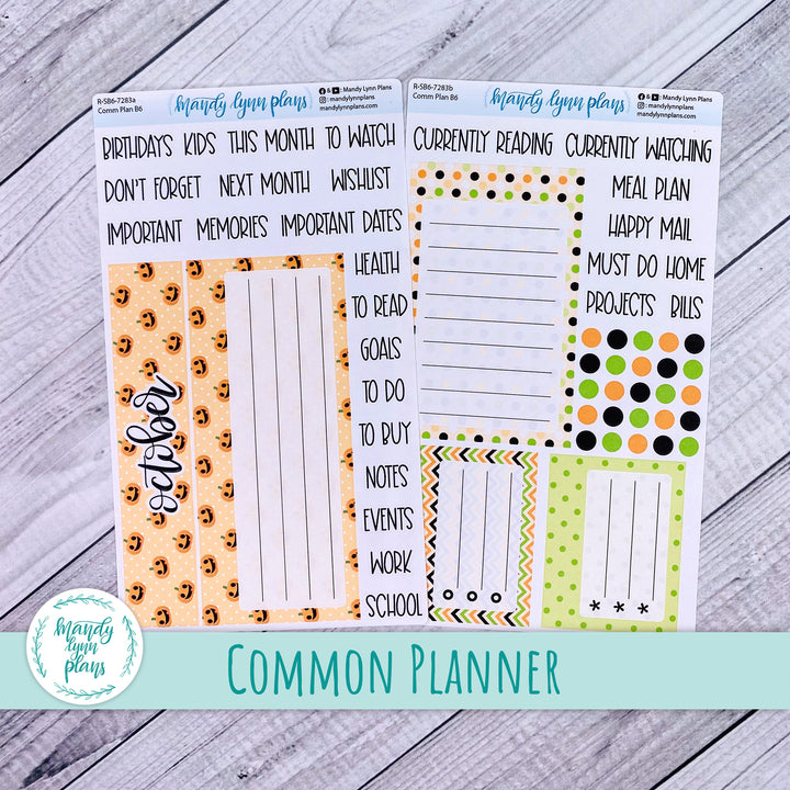 October Common Planner Dashboard || Happy Pumpkins || 283