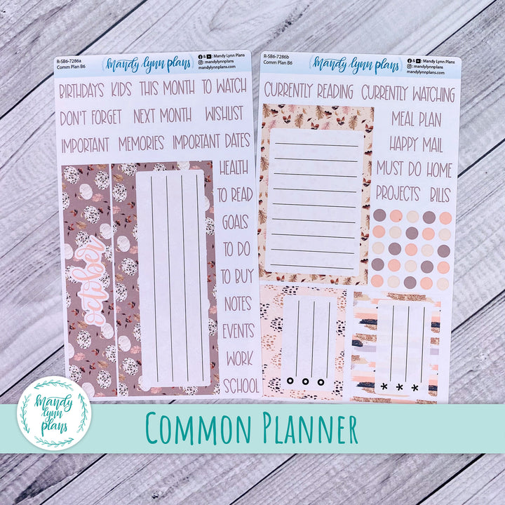 October Common Planner Dashboard || Blush and Spice || 286