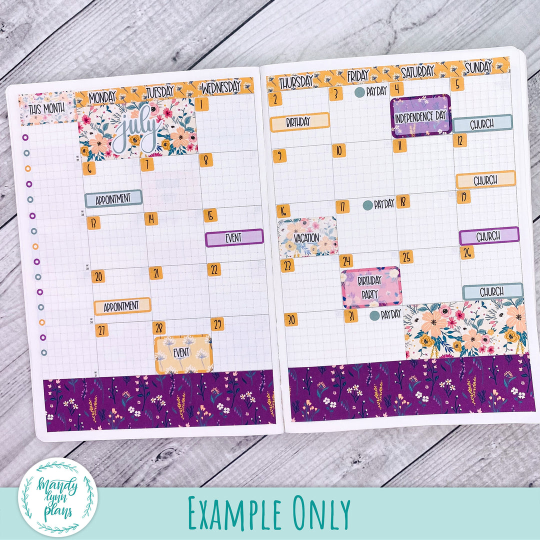 July 2026 or Any Month Monthly Kit || Sterling Ink A5, A5 Slim, B6, B6 Slim, N1, N2 Common Planner || Dragonflies || 368