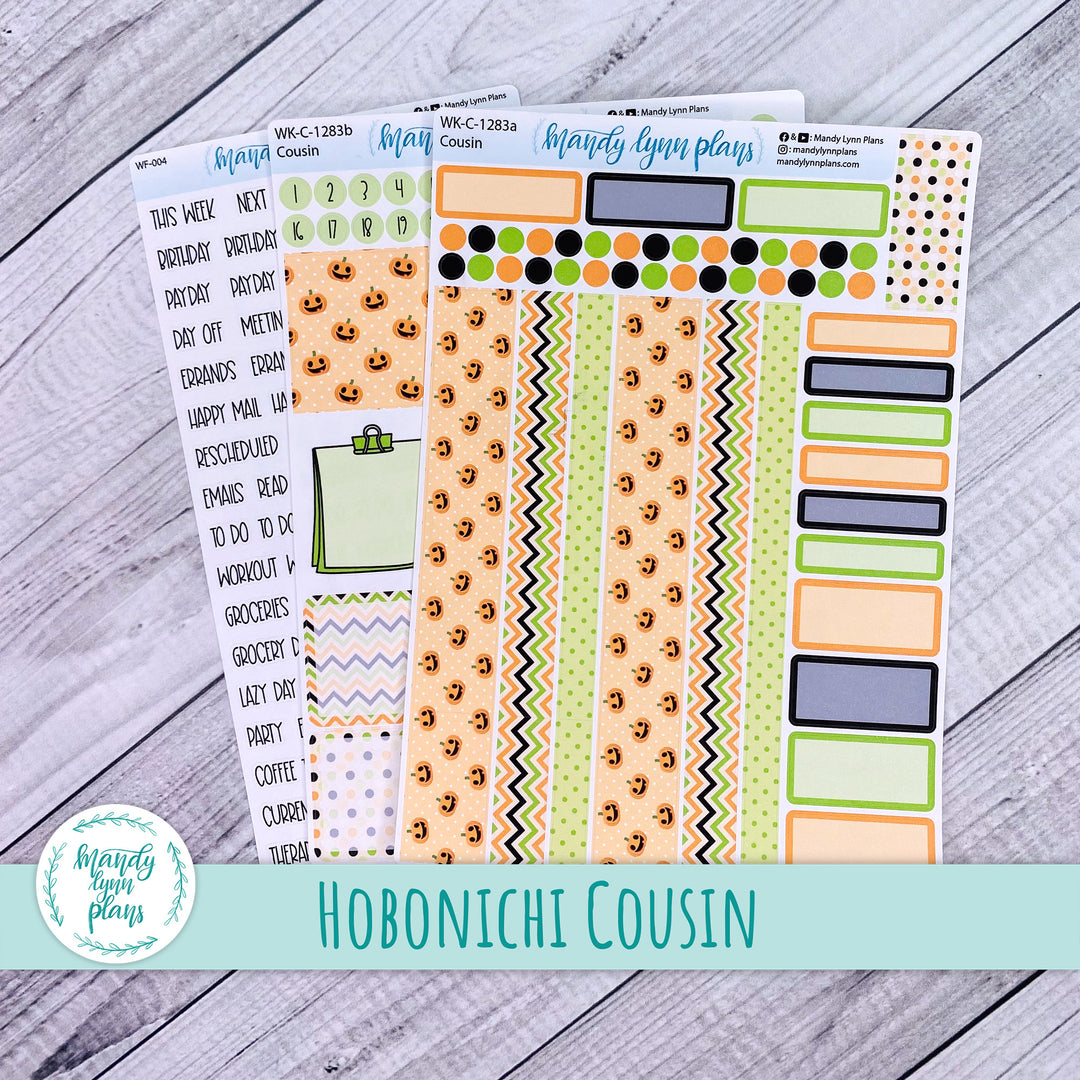 Hobonichi Cousin Weekly Kit || Happy Pumpkins || WK-C-1283