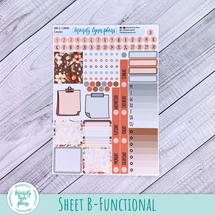 Hobonichi Cousin Weekly Kit || Autumn Blooms || WK-C-1284