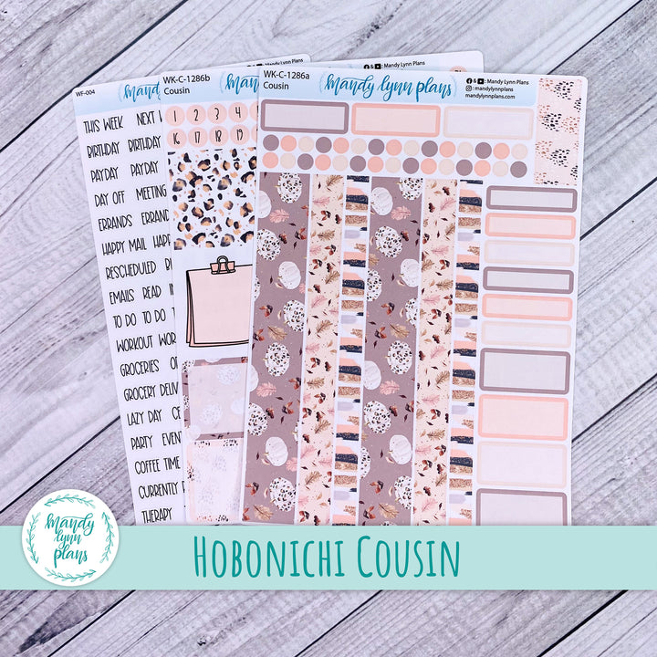 Hobonichi Cousin Weekly Kit || Blush and Spice || WK-C-1286