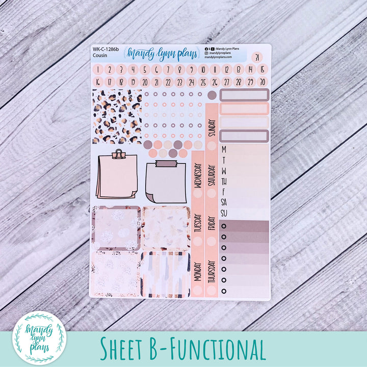 Hobonichi Cousin Weekly Kit || Blush and Spice || WK-C-1286