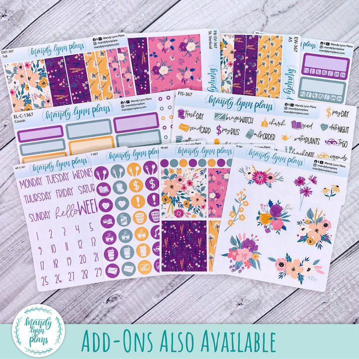 Daily Kit || A5, B6, A6 || Eclectic Blooms || 367