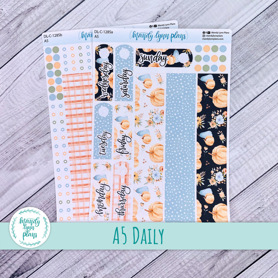 A5 Daily Kit || Pumpkin Floral || DL-C-1285