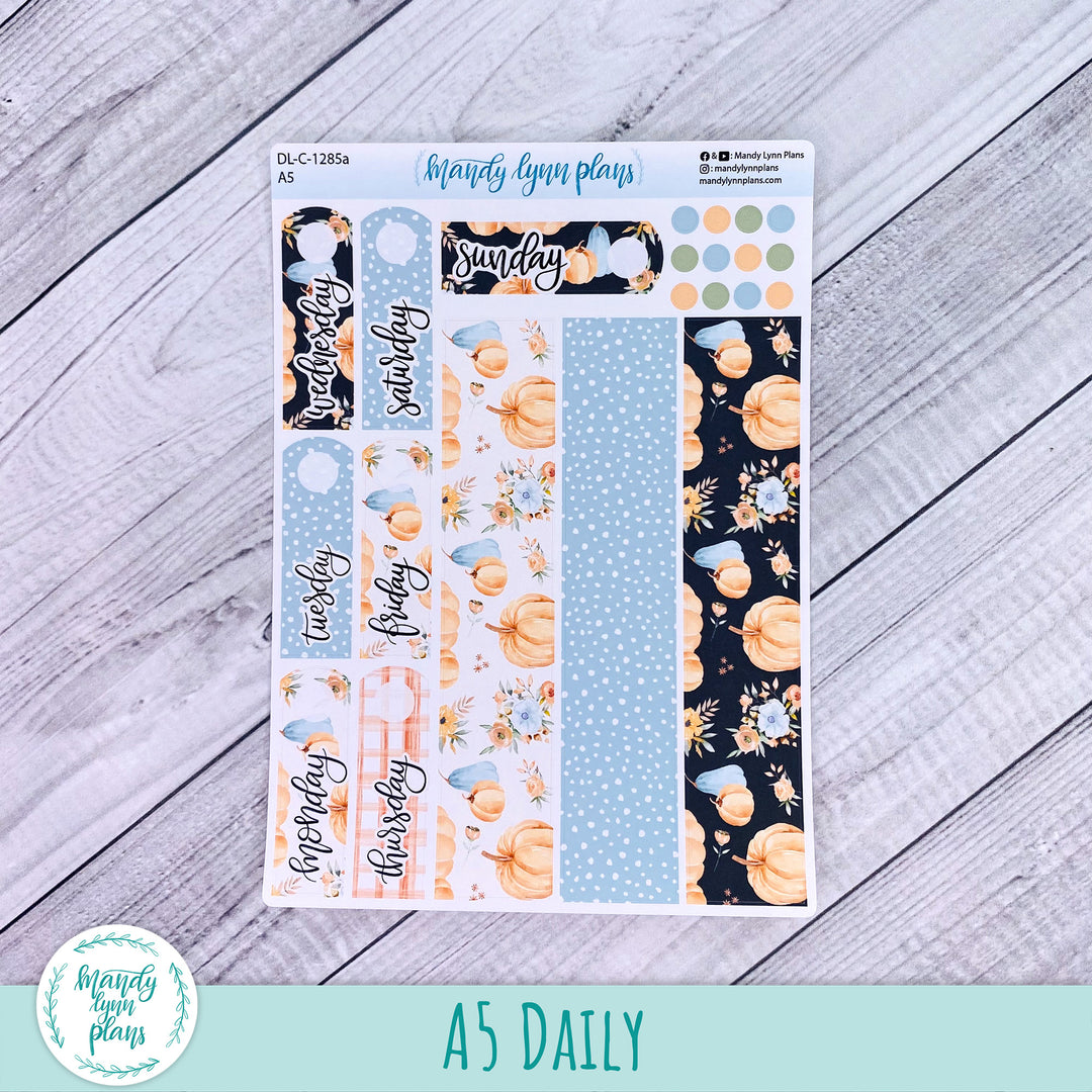 A5 Daily Kit || Pumpkin Floral || DL-C-1285