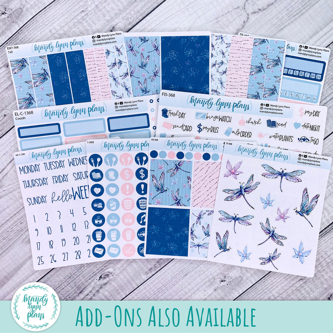Daily Kit || A5, B6, A6 || Dragonflies || 368