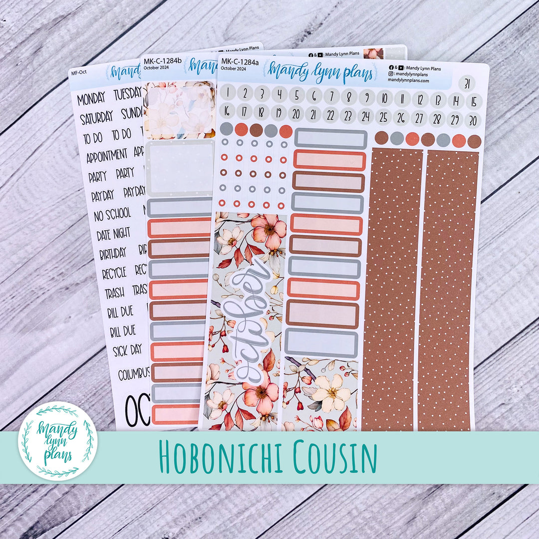 Hobonichi Cousin October 2024 Monthly || Autumn Blooms || MK-C-1284