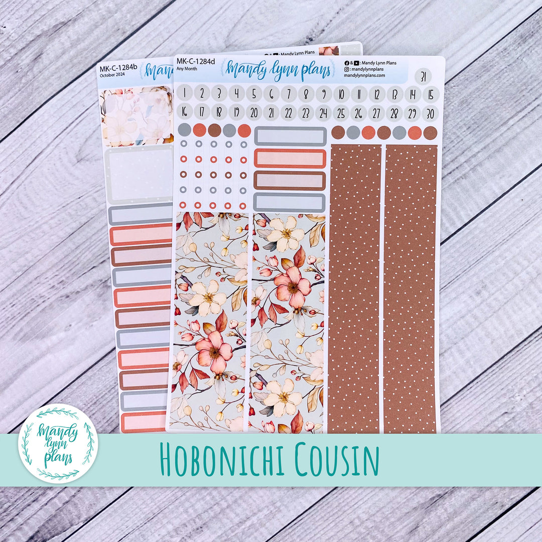 Any Month Hobonichi Cousin Monthly Kit || Autumn Blooms || MK-C-1284