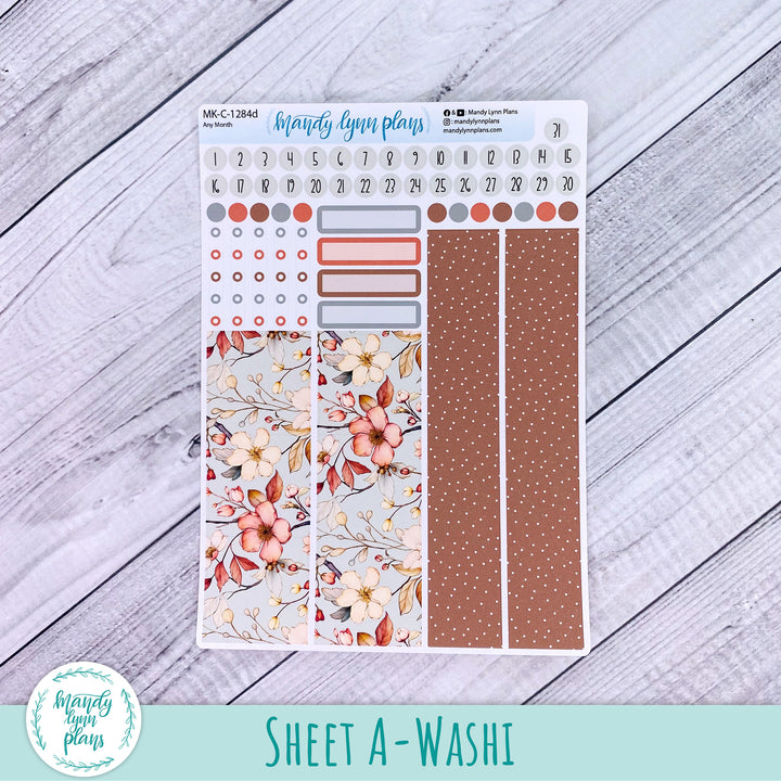 Any Month Hobonichi Cousin Monthly Kit || Autumn Blooms || MK-C-1284